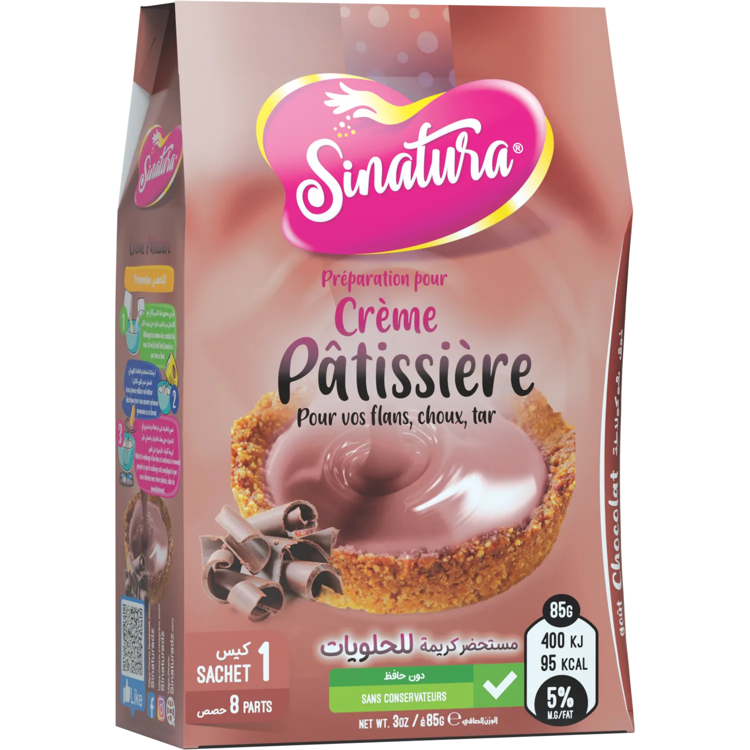 Crème pâtissière chocolat 
